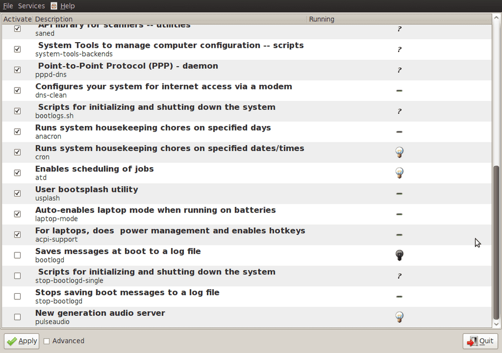 R51e boot up manager preferences